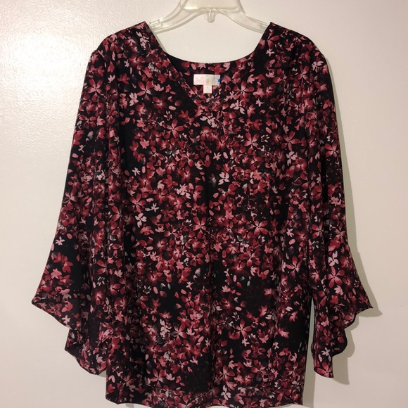 Belle by Kim Gravel Tops - belle by Kim Gravel Floral Blouse